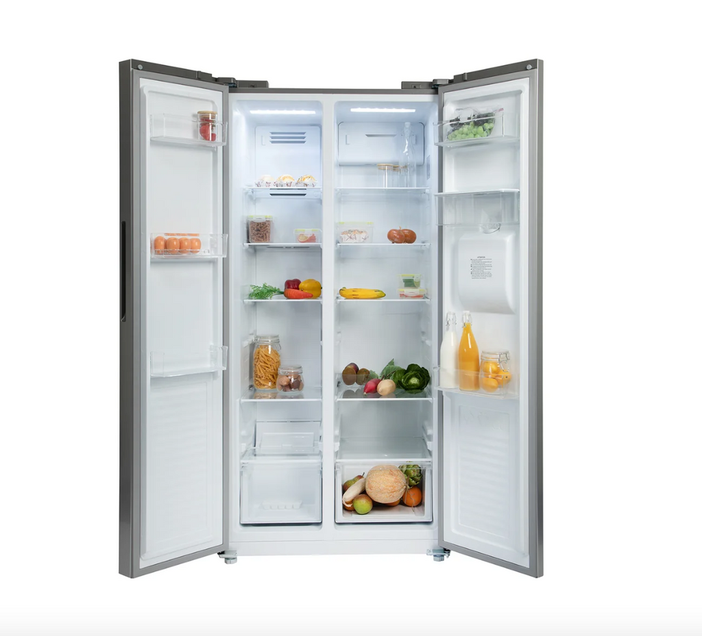 430L American Style Fridge Freezer in Silver