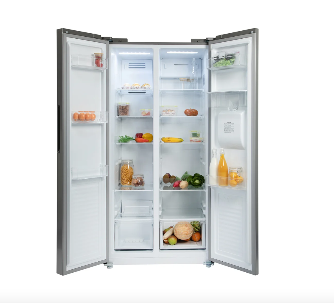 430L American Style Fridge Freezer in Silver