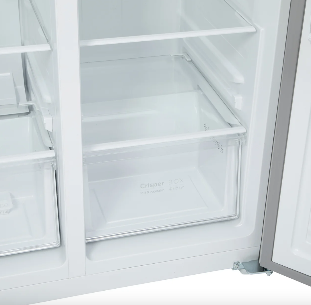 430L American Style Fridge Freezer in Silver