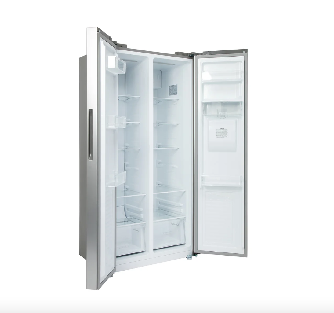 430L American Style Fridge Freezer in Silver