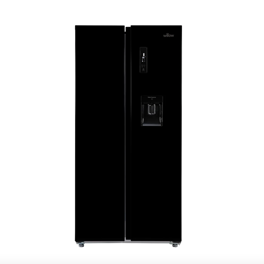 430L American Style Fridge Freezer in Black