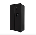 430L American Style Fridge Freezer in Black