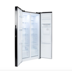 430L American Style Fridge Freezer in Black