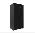 430L American Style Fridge Freezer in Black