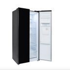 430L American Style Fridge Freezer in Black