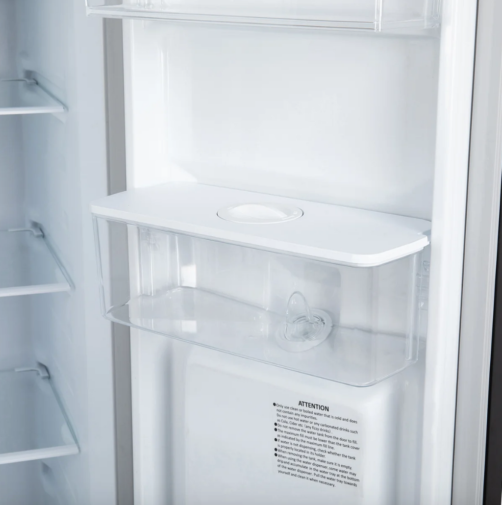 430L American Style Fridge Freezer in Black
