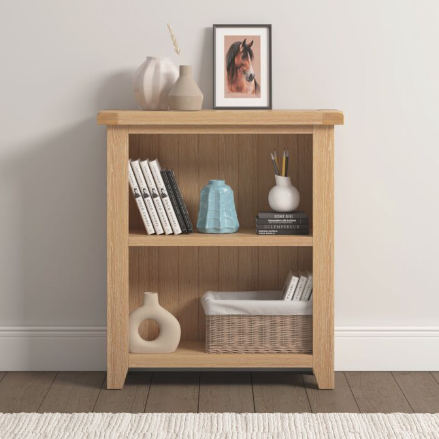Windsor Low Bookcase - Natural Oak