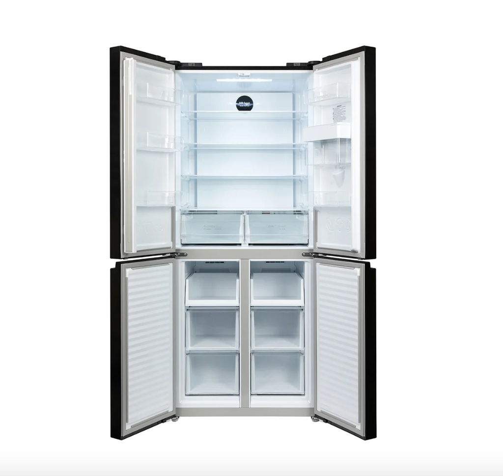 415L American Style Fridge Freezer in Black