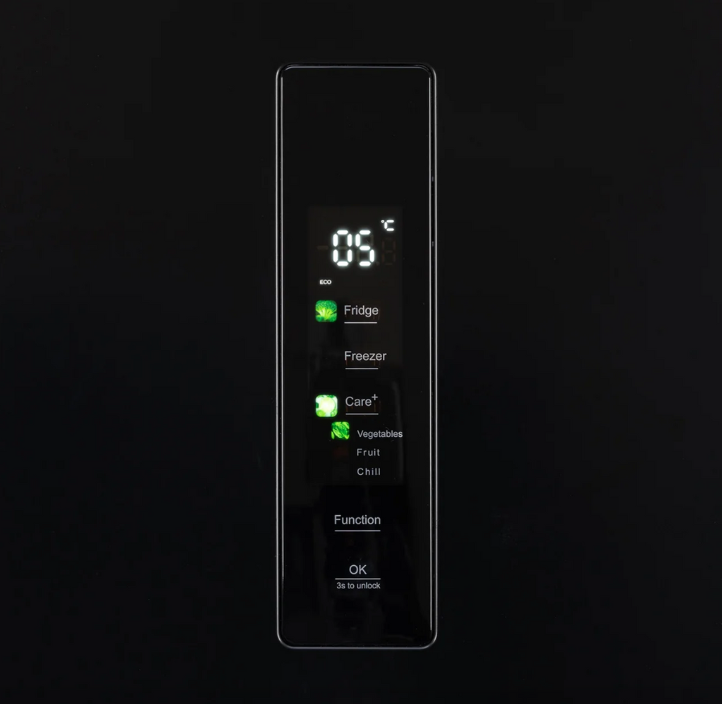 415L American Style Fridge Freezer in Black