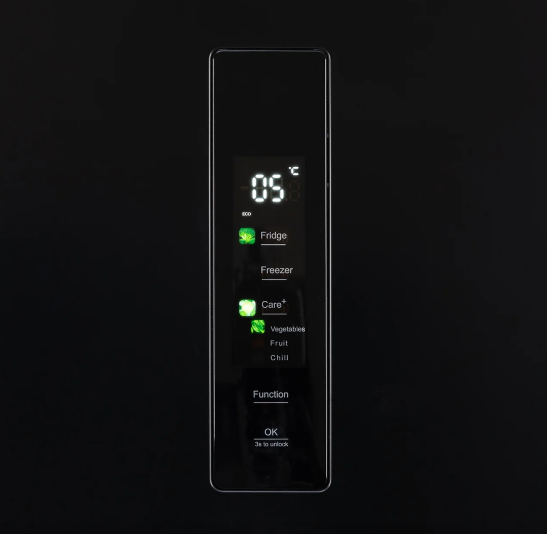 415L American Style Fridge Freezer in Black