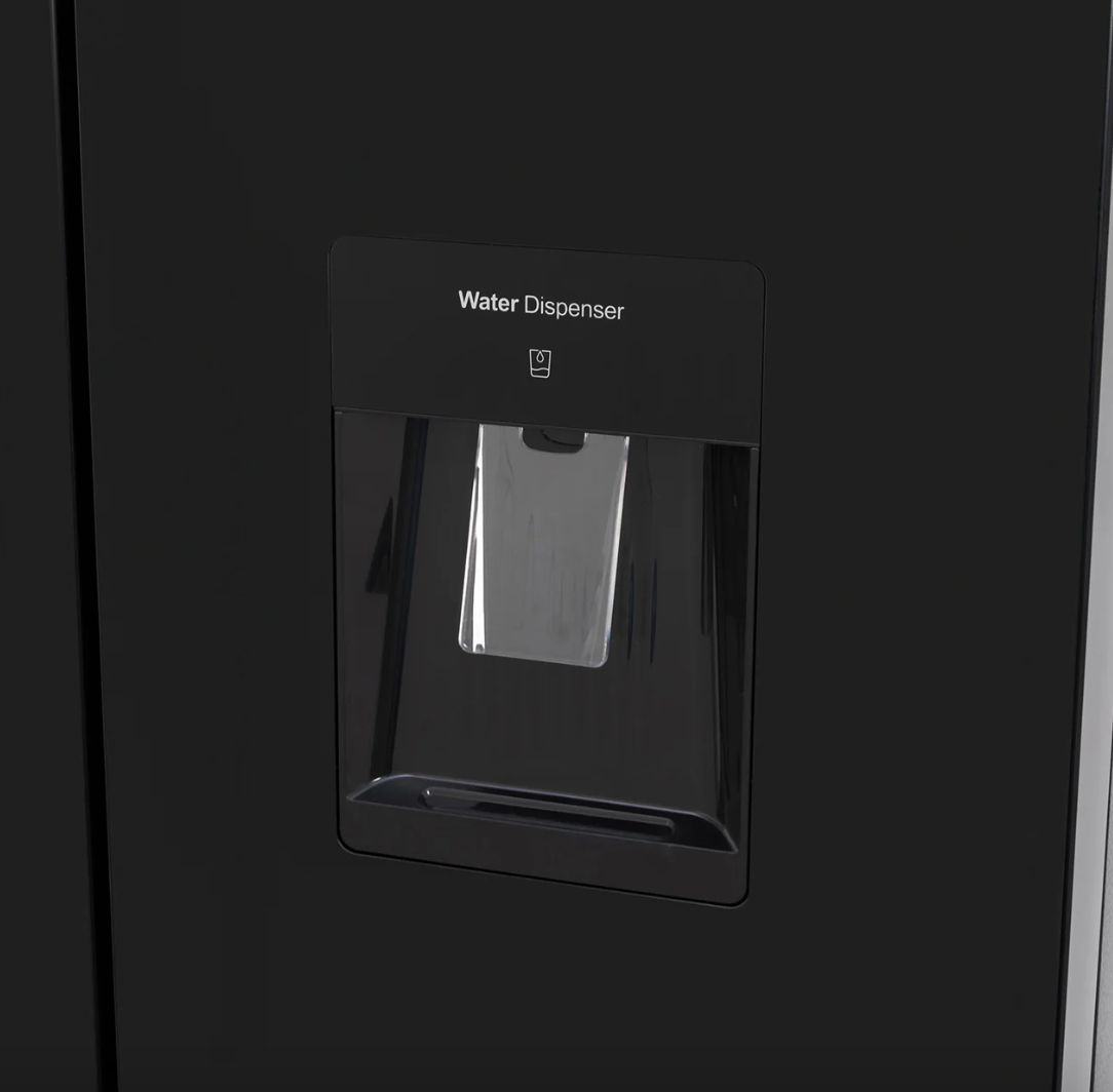 415L American Style Fridge Freezer in Black