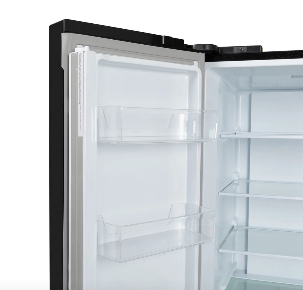 415L American Style Fridge Freezer in Black