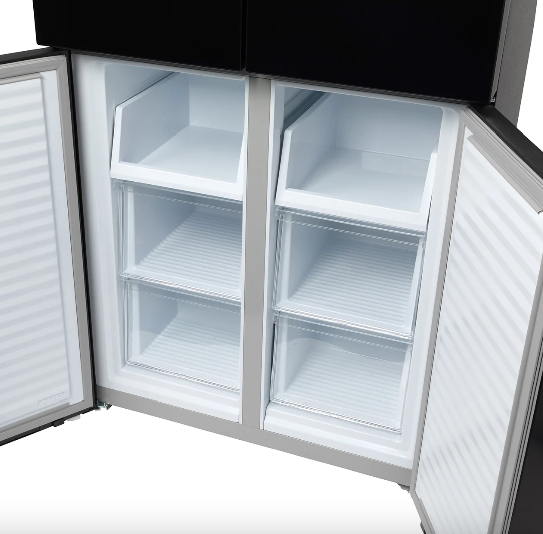 415L American Style Fridge Freezer in Black