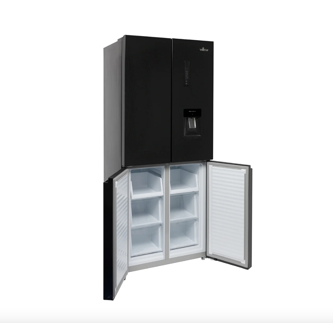 415L American Style Fridge Freezer in Black