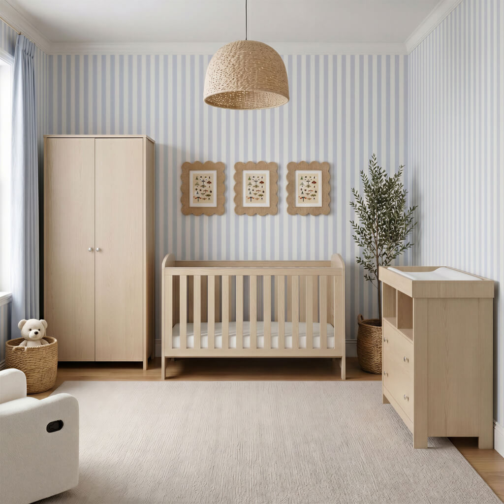 Seeker 3 Piece Nursery Room Furniture Set Nordic
