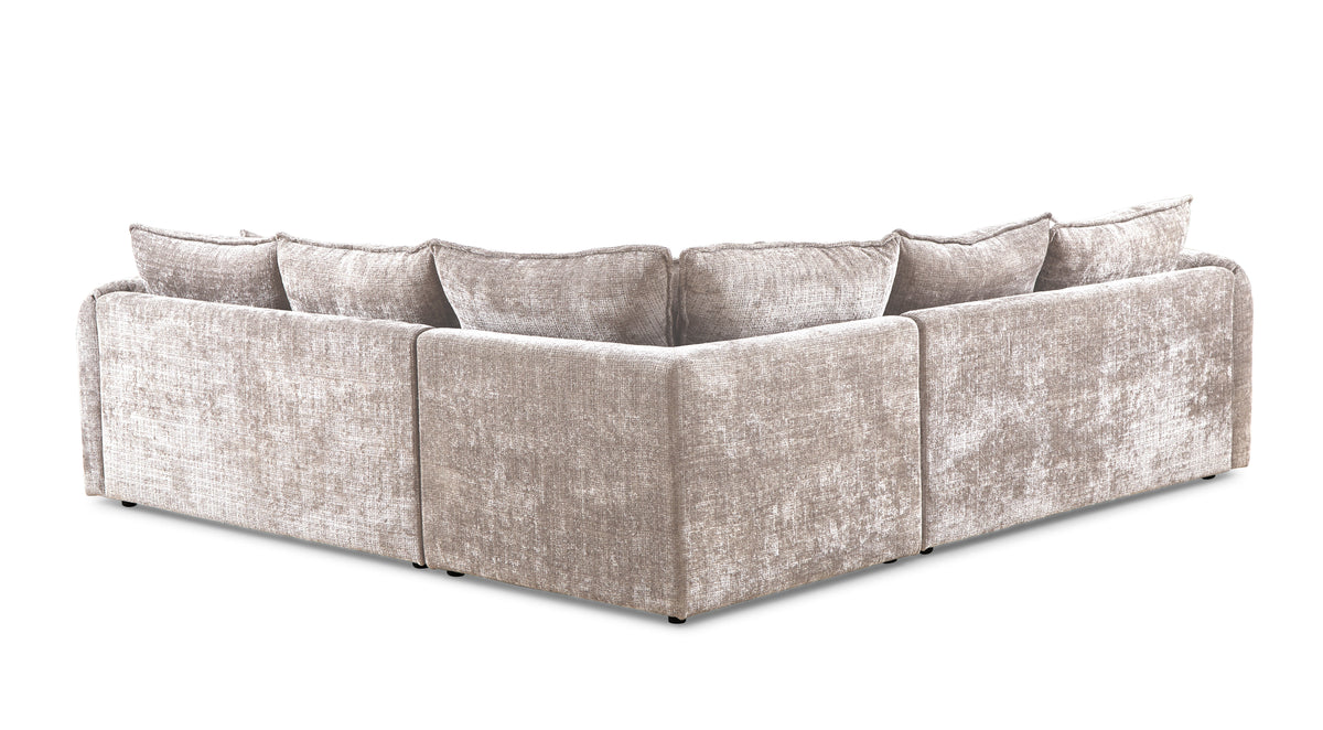 Solaya Large Corner Sofa In Beige