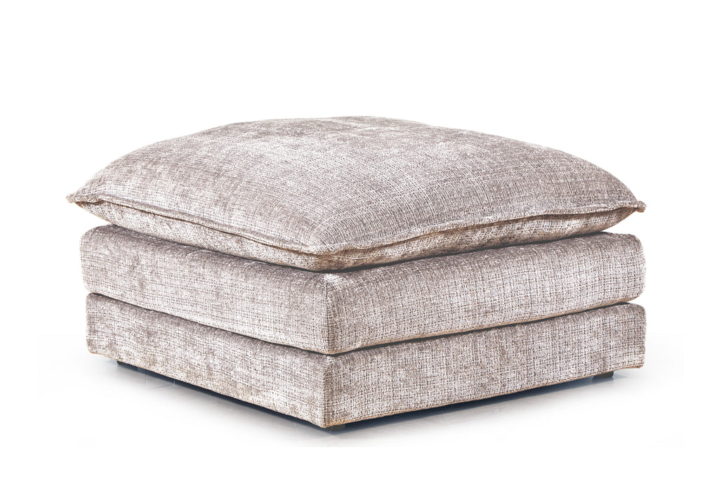 Solaya Footstool In Beige