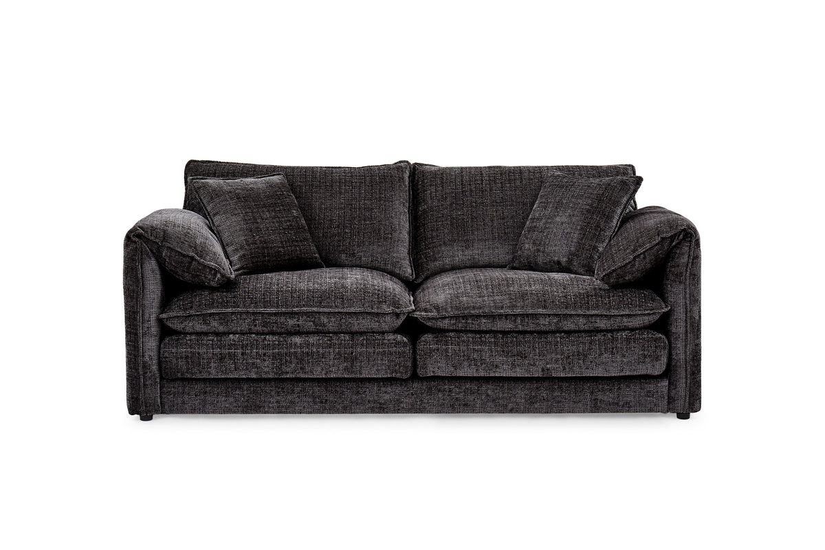 Solaya 3+2+1 Sofa Set in Black