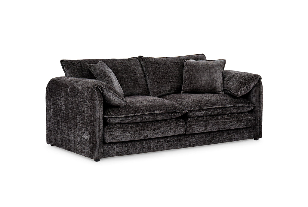 Solaya 3 Seater Sofa In Black