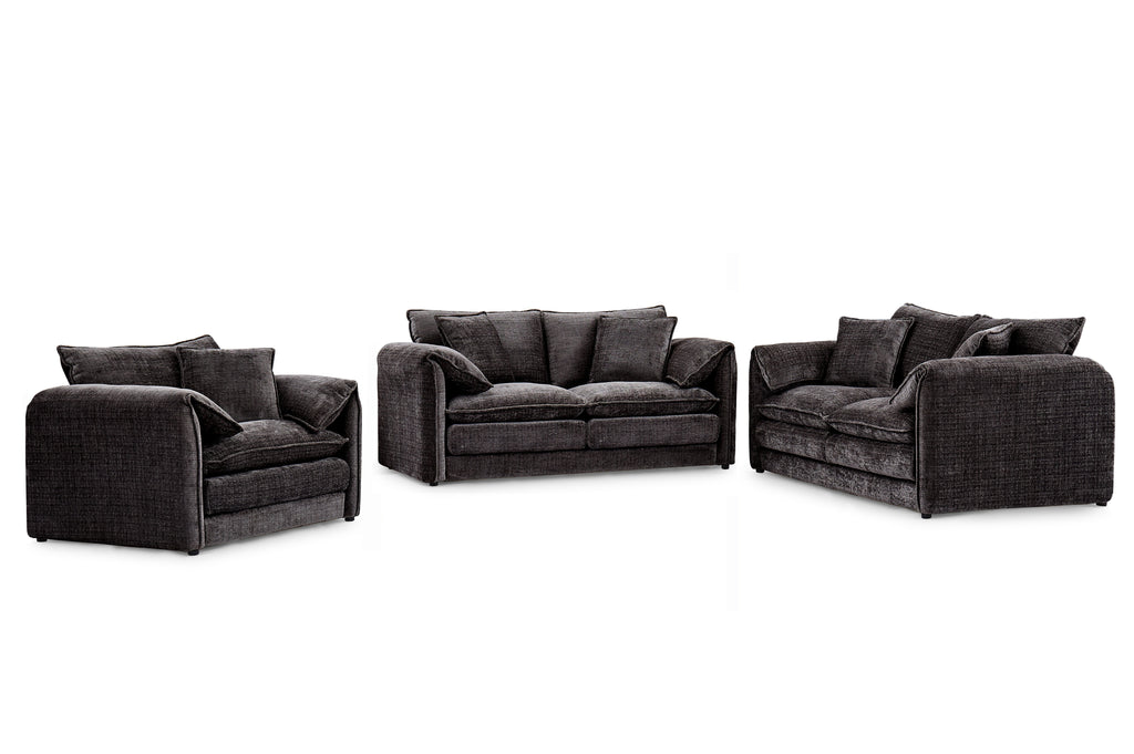Solaya 3 Seater Sofa In Black