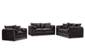 Solaya 3+2+1 Sofa Set in Black