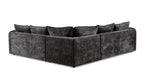Solaya Large Corner Sofa In Black