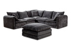 Solaya Large Corner Sofa In Black