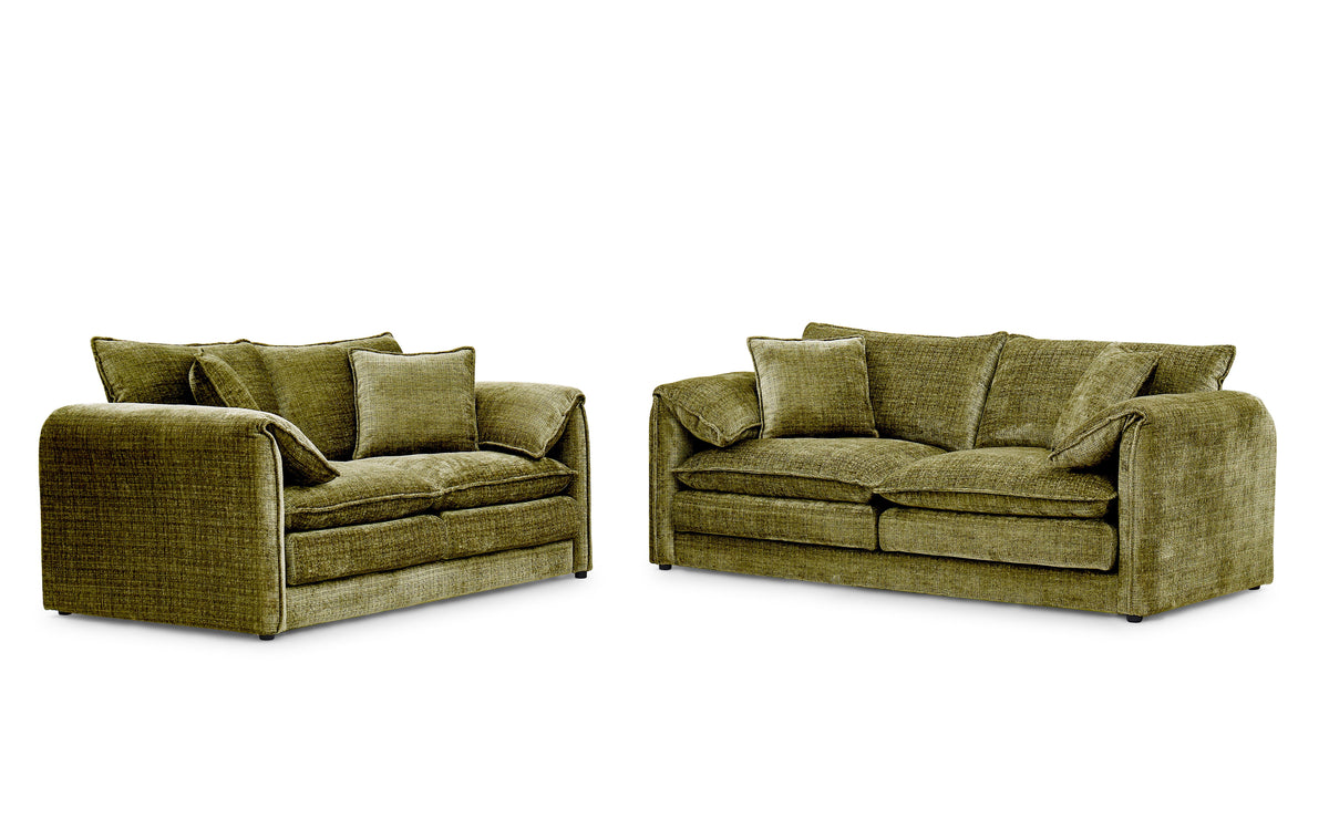 Solaya 3+2 Sofa Set in Green