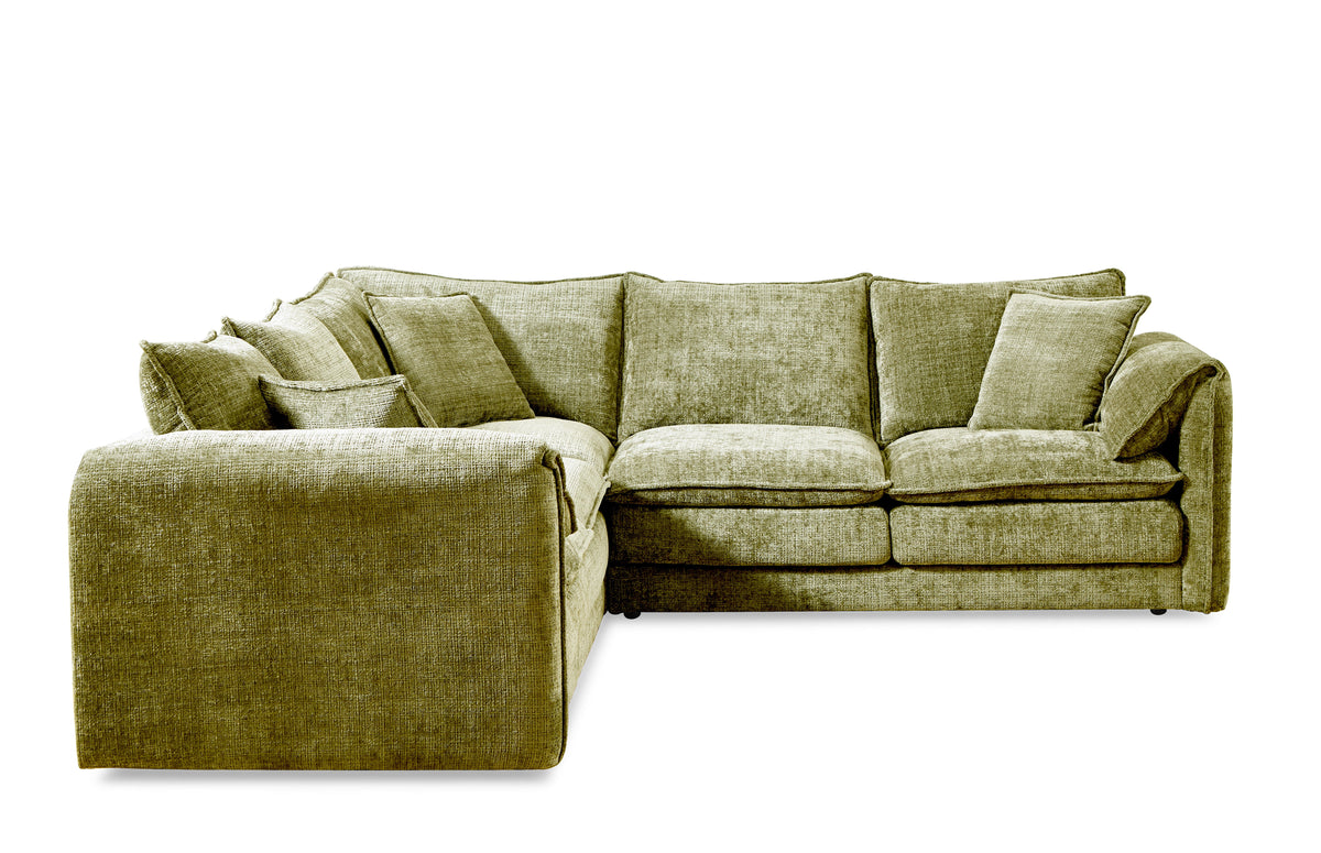 Solaya Large Corner Sofa In Green