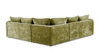 Solaya Large Corner Sofa In Green