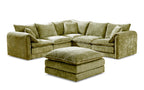 Solaya Large Corner Sofa In Green