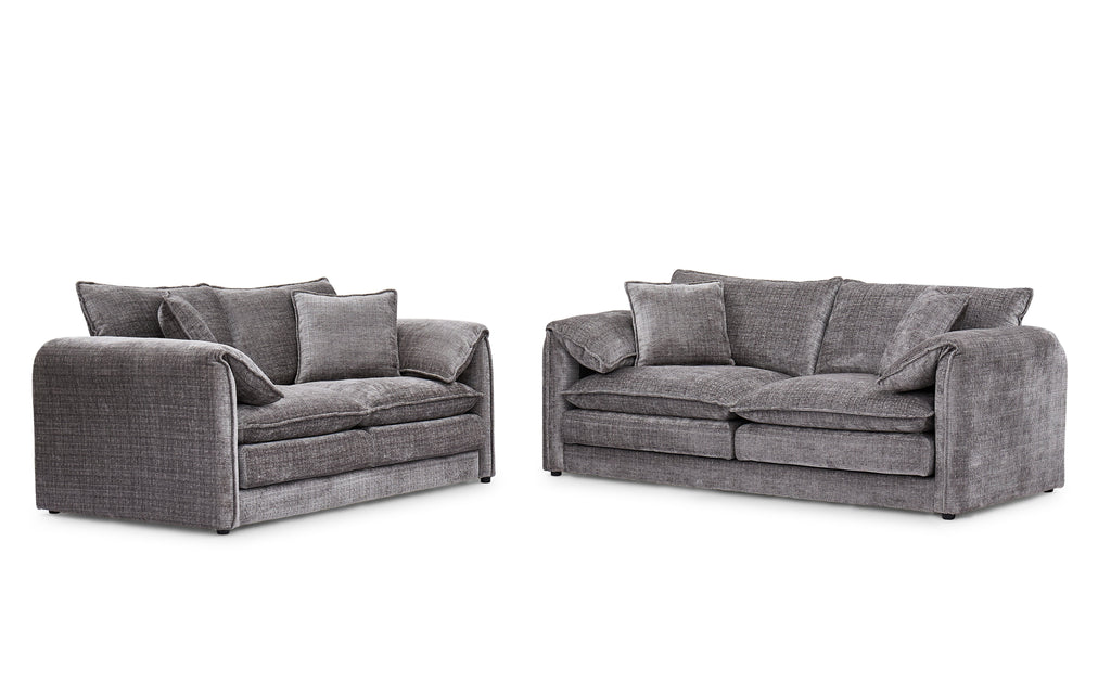Solaya 3+2 Sofa Set in Grey