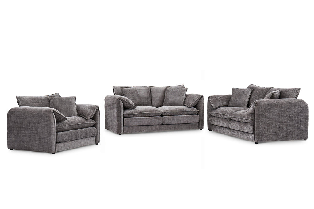 Solaya 3 Seater Sofa In Grey
