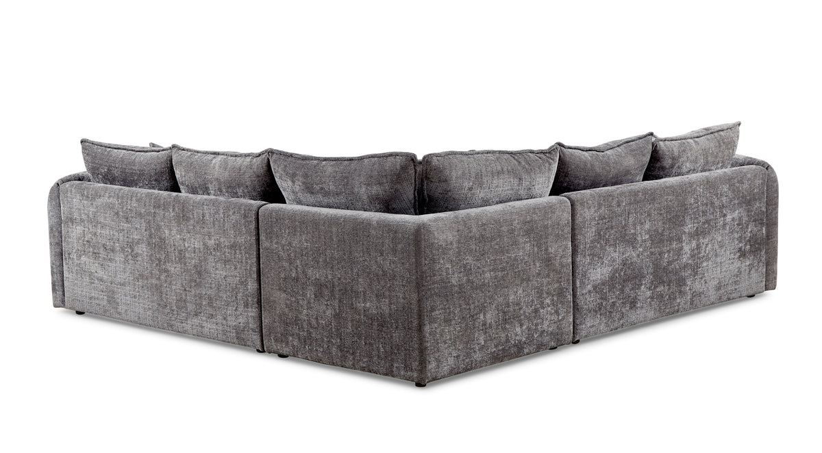 Solaya Large Corner Sofa In Grey