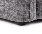 Solaya Large Corner Sofa + Footstool Set in Grey