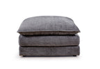 Solaya Large Corner Sofa + Footstool Set in Grey
