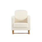 Soother Nursing Chair Off White Boucle