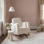 Soother Nursing Chair Off White Boucle