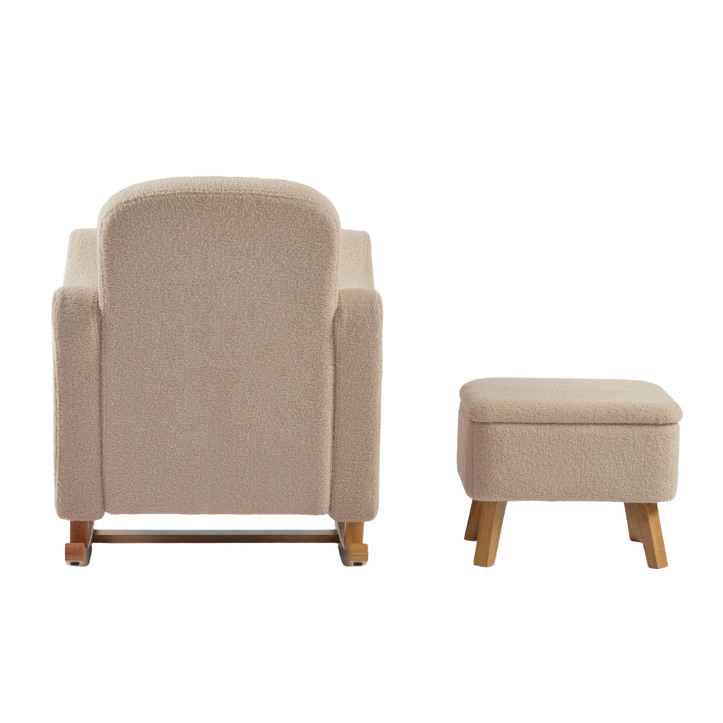Soother Nursing Chair and Stool Oat Ted