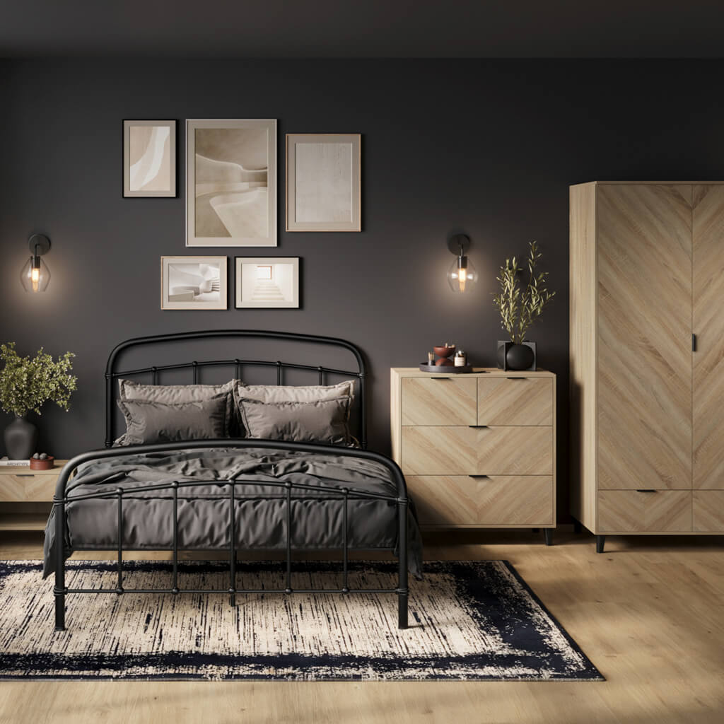 Oak Bedside Cabinet