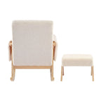 Storyteller Nursing Chair and Stool Off White Ted