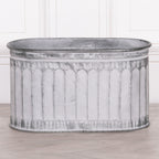 Arched Pattern Metal Planter – Small