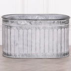 Arched Pattern Metal Planter – Large