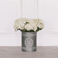 Metal Embossed Planter With Handles