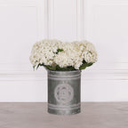 Metal Embossed Planter With Handles
