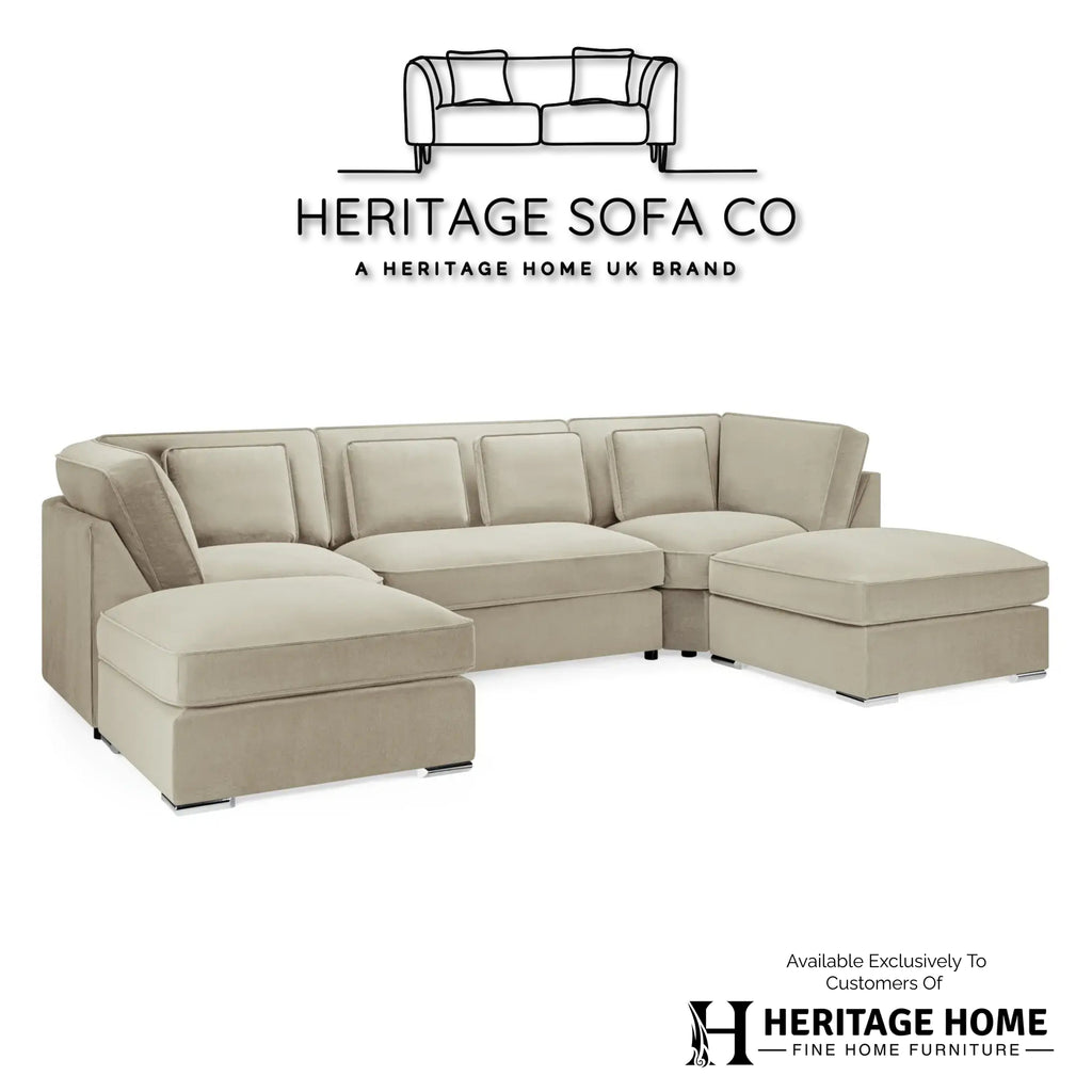 Belgravia U-Shape Sofa In Beige