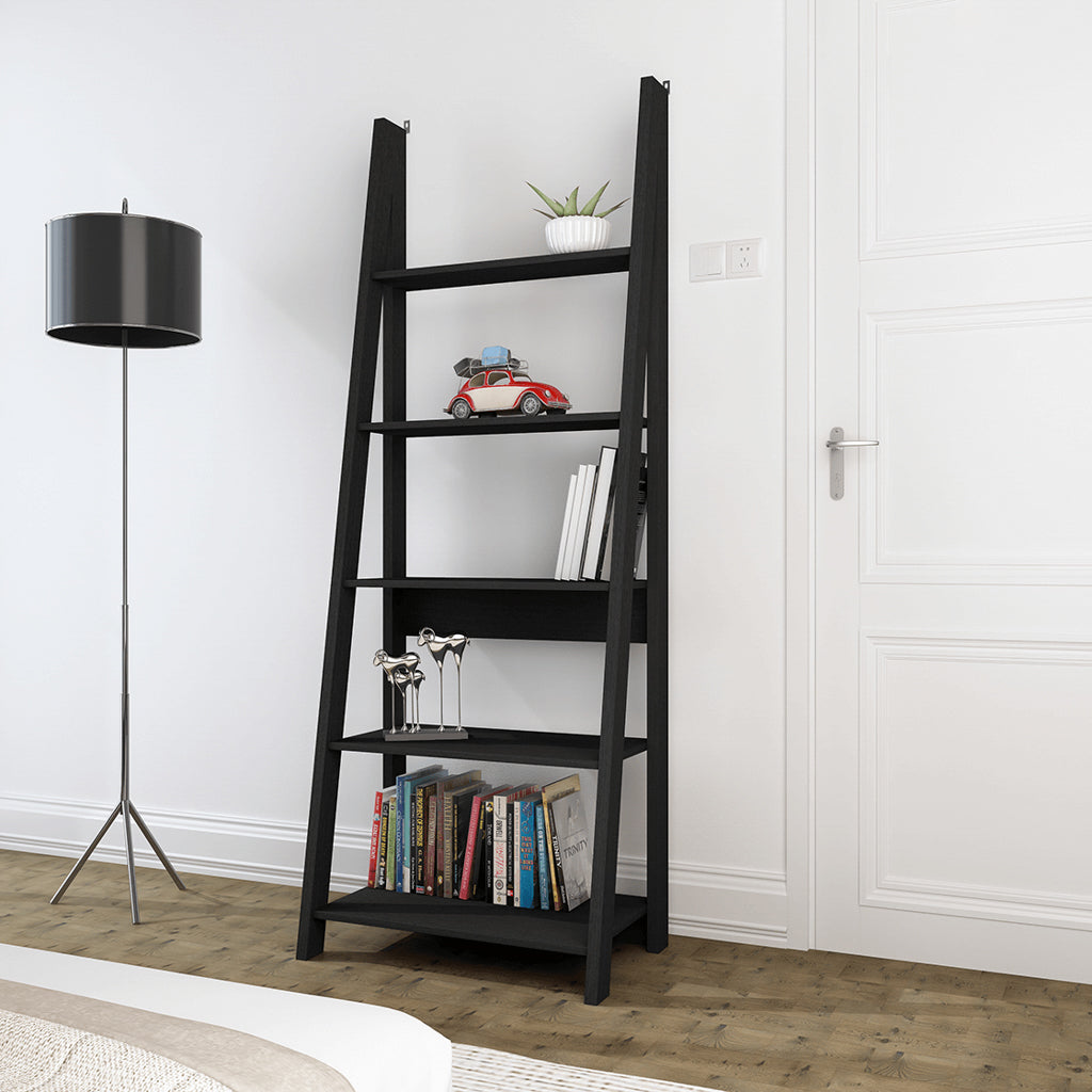 Black Ladder Bookcase