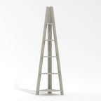 Grey Corner Ladder Shelving Unit