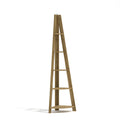 Oak Corner Ladder Shelving