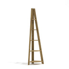 Oak Corner Ladder Shelving
